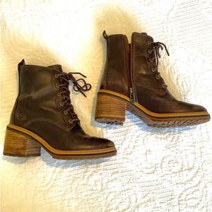 Timberland heeled boots women 6.5